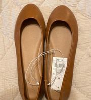 Universal Threads Universal Thread NWT brown leather flats