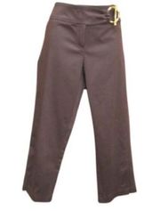 NWT Brown Sateen Cropped Pants