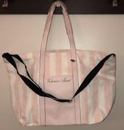 Victoria Secret Pink Tote Bag Stripped NWT bag weekend bag with shoulder…​