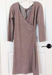 Patagonia Bay Laurel Long Sleeve Faux Wrap Dress