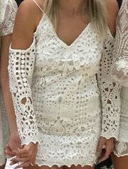 White lace dress