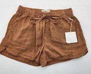 Cynthia Rowley Pull On 100% Lyocell Drawstring Shorts Womens Size XS