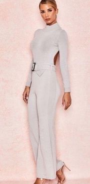 HOUSE OF CB Naomie Grey Fine Knit Trousers