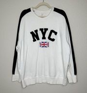 Rag & Bone NYC Varsity Crewneck Pull Over Long Sleeves Sweatshirt