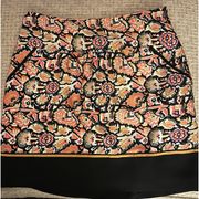 Dahlia Collection Aztec Style Women’s Skirt Side Pockets Size 2 NWOT