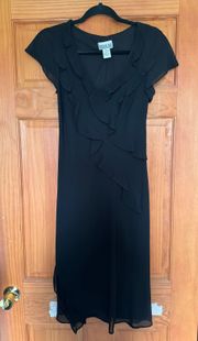 Vintage Beaded Black Dress