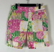 Lilly Pulitzer Derby Patch - Tulip/floral - shorts size 6 - B54