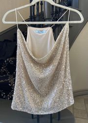 Gold Sequin Tank