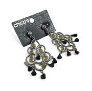 NWT Chico’s chandelier dangle beaded earrings 2.75” drop