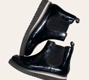 Naturalizer Luna Black Gloss Rhinestone Ankle Boot Women's 7M