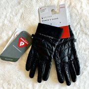 NWT Spyder Glissade Hybrid Touchscreen Black Glove w/PrimaLoft Premium Insulatio