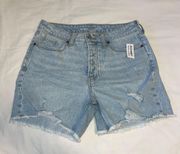 High Rise OG Straight Jean Shorts