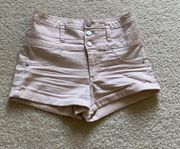 Light Pink High Waist Shorts (Size 2)