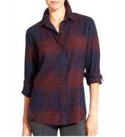 Athleta Heat Gen Plaid Button Down Flannel