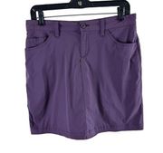 Eddie Bauer Purple Short Athletic Workout Tennis Lightweight Skirt Pockets Sz 2