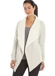 Gaiam Compass Sherpa Open-Front Wrap Yoga Cardigan Size XS