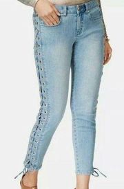 Lace Up Jeans Size 4 Pre-owned