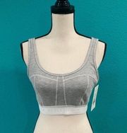 New with tags fabletics light grey Serena lounge bralette in size medium