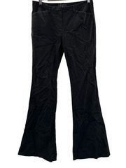 Theory Black Mid Rise Flare Wide Leg Made in USA Dress Pants Size 6