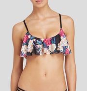 MinkPink Floral Flutter Bikini Top