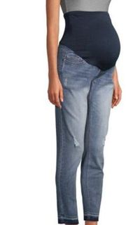 Time and Tru Maternity Straight Leg Jeans Light Wash