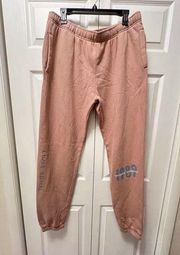 Taylor Swift Sweatpants Womens 2XL 1989 Taylor's Version Spell Out Pink Joggers