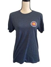 Slate Blue Crew Neck Colorado Ski Graphic Tee sz Small Short Sleeve Basic Shirt