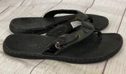 Topsider black flip flops w/rubber soles sz 8 women