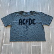 AC/DC NEW  CTG 90’S GRAPHIC BOXY CROPPED TEE SZ S M L XL