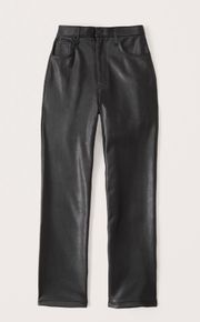 Vegan Leather 90s Straight Pant