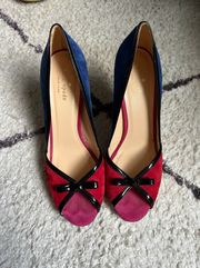 cherre multi colored heels