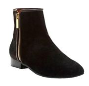 Louise Et Cie Yasmin Booties Suede/Leather & Calf Hair Black Women's Size 6.5