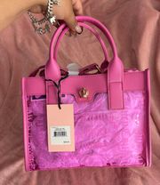 Heart Pink Biachin Small Tote