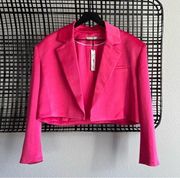 Alice & Olivia Shan boxy oversized cropped blazer