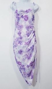 For Love & Lemons Lavender Zinna Midi Dress