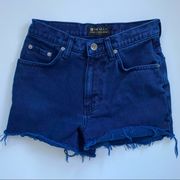 Original Casual Wear Dyed Blue Denim Cutoff Shorts Size 28