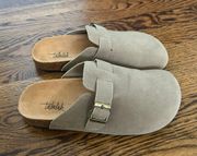 Taupe Mule Clogs