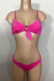 New. Seafolly Active Ring Front Bralette Bikini set. US Size 4 retails $179