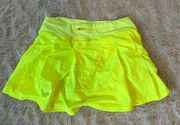 lulu neon tennis skirt