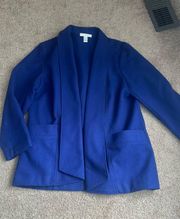 Chicos Royal Blue Pea Coat 