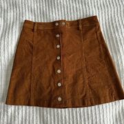 brown corduroy skirt