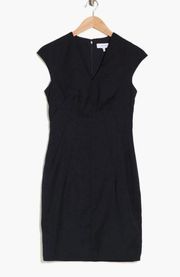 reiss hayes cap sleeve little black dress lbd sheath