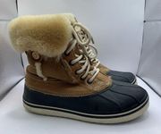 Crocs All Cast Luxe Duck Boot Women's Boots brown women’s size 7 snow