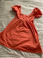 Coral Babydoll Style Dress