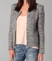 IRO 1 XS Sveva Gray Wool Blend Jacket