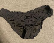 Black Ruffle Cheeky Bottom