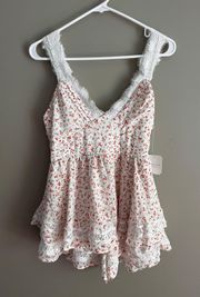 NWT Lennon Lace Layered Romper
