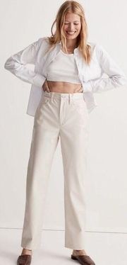 NWT Madewell The Perfect Vintage Straight Pant: Faux Leather Edition