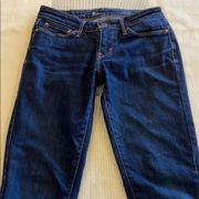 Levi’s  Size 25 Slight Curve Modern Rise Straight Skinny Denim Blue Jeans Curvy