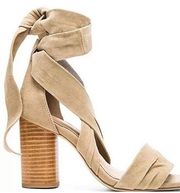 NWT  Mia Ankle Wrap Suede Heels
